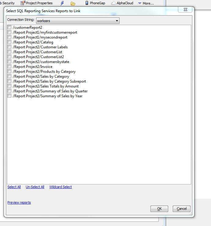 Ssrs Linkreportsdialog